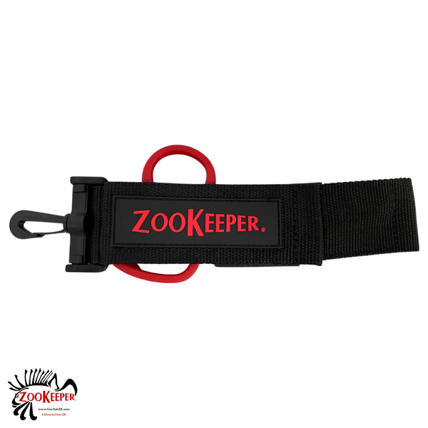 ZooKeeper - Stainless Steel Shears and Protective Sleeve with Clip (Red)
